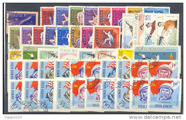 Romania Olympic Games,cosmos,flora,fauna 1960-1965 USED - Autres & Non Classés