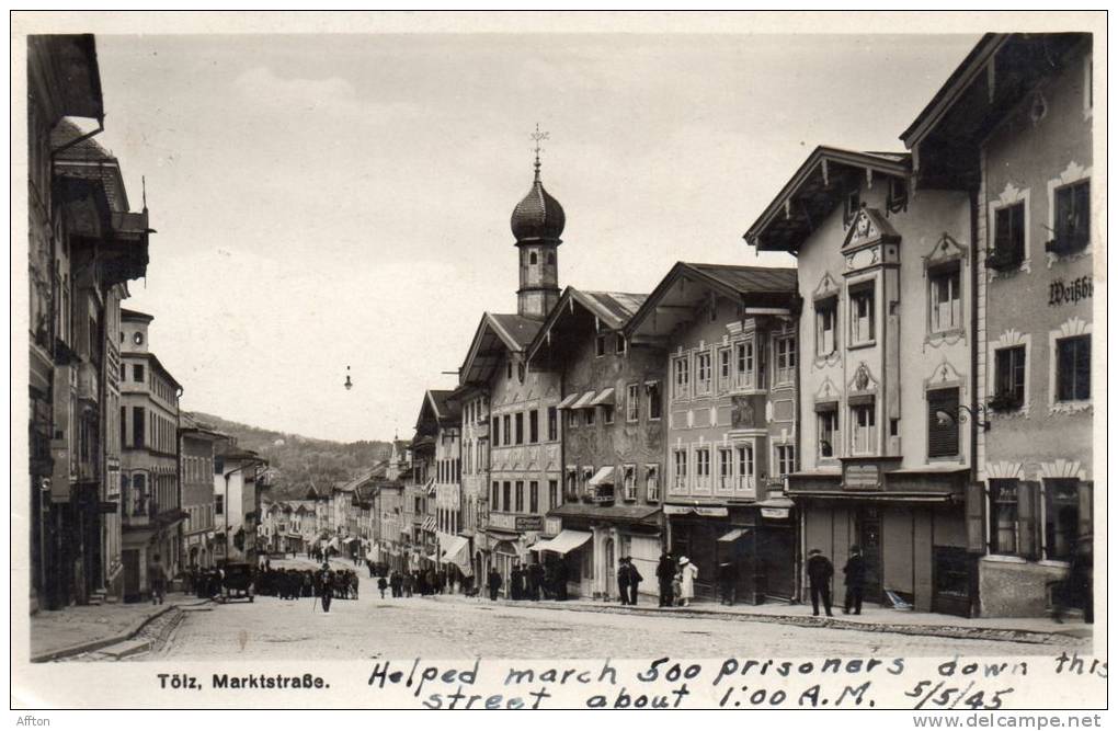 Tolz Marktstrasse Old Postcard - Bad Toelz