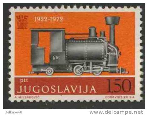 Jugoslavija Yugoslavia 1972 Mi 1469 YT 1363 ** Loc. No. 1 &ldquo;King Of Serbia&rdquo;(1882) / Erste Serbische Lokomotiv - Treinen
