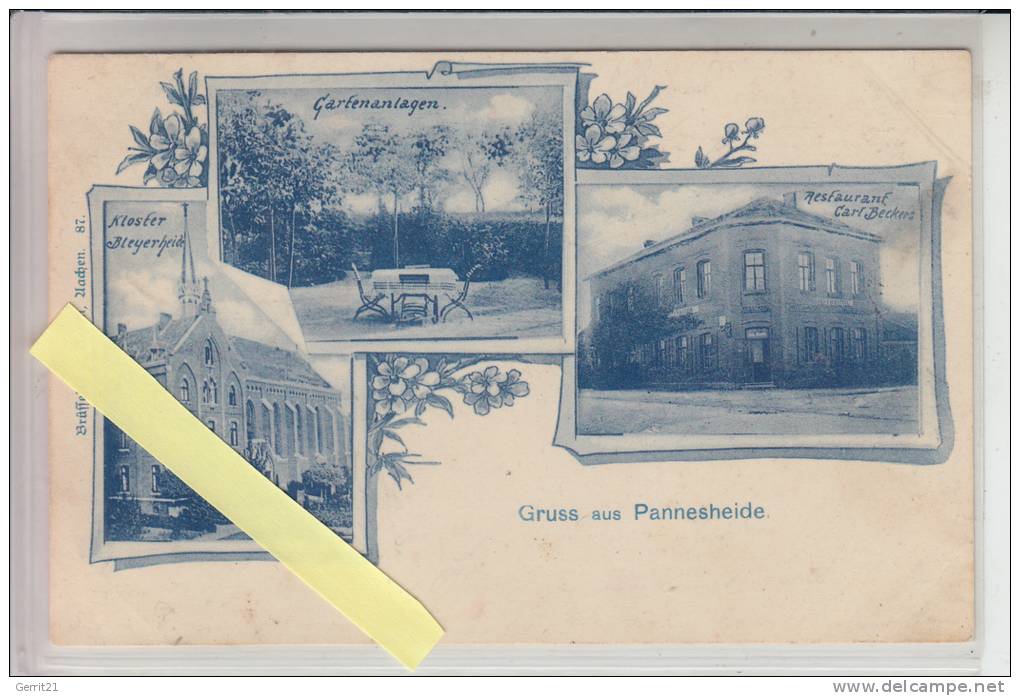 5120 HERZOGENRATH - PANNESHEIDE, Restaurant Carl Beckers & Kloster, Original Ohne Kopierschutz - Herzogenrath