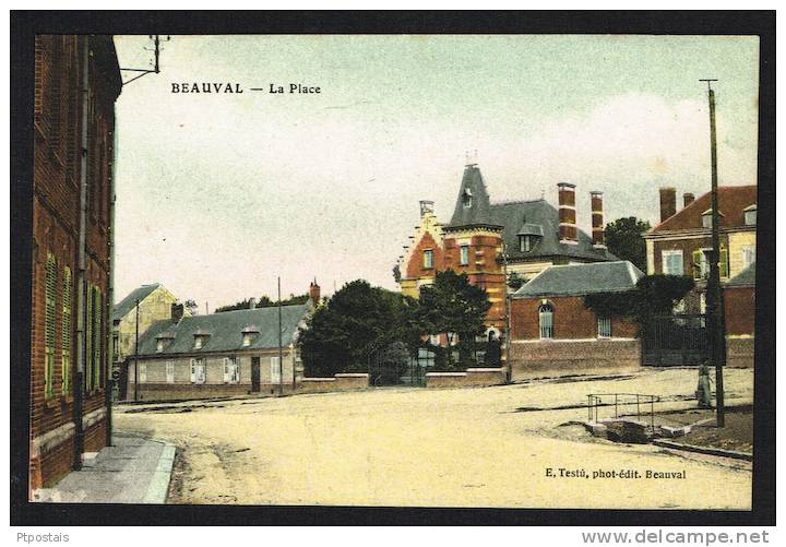 BEAUVAL Somme (France) - La Place - Beauval