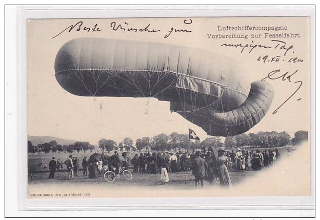 Bern (BE)  Beundenfeld, Luftschiffercompagnie, Militaire Suisse, Fessel-Ballon, Lichtdruck, Ca. 1900  ***24994 - Bern