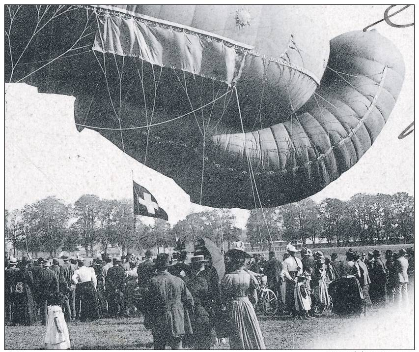 Bern (BE)  Beundenfeld, Luftschiffercompagnie, Militaire Suisse, Fessel-Ballon, Lichtdruck, Ca. 1900  ***24994 - Berne