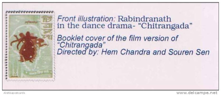Nobel Prize Winner, Rabindra Nath Tagore, Poet, Artist, Post Card On Drama Chitrangada 2010,India Inde, Indien - Verzamelingen & Reeksen