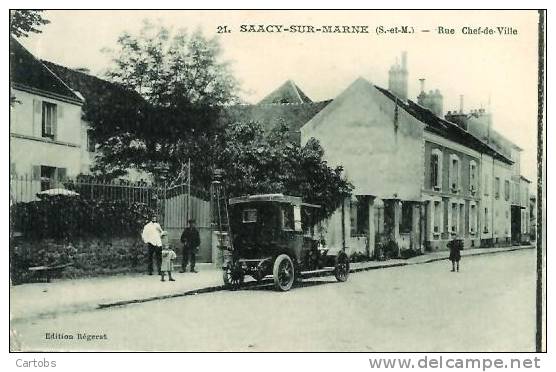 77 SAACY-sur-MARNE Rue Chef De Ville - Autres & Non Classés