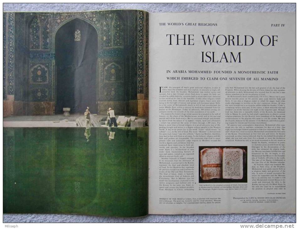 Magazine LIFE - AUGUST 8 , 1955 - INTER. ED. -   LE MONDE DE L'ISLAM  - PUB. Voitures  MORRIS OXFORD - FORD  Etc  (3032) - Novità/ Affari In Corso