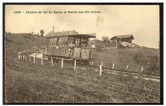 Treize-Arbres (F) Chemin De Fer Du Salève, Lichtdruck, Ca. 1905      ***70537 - Saint-Julien-en-Genevois