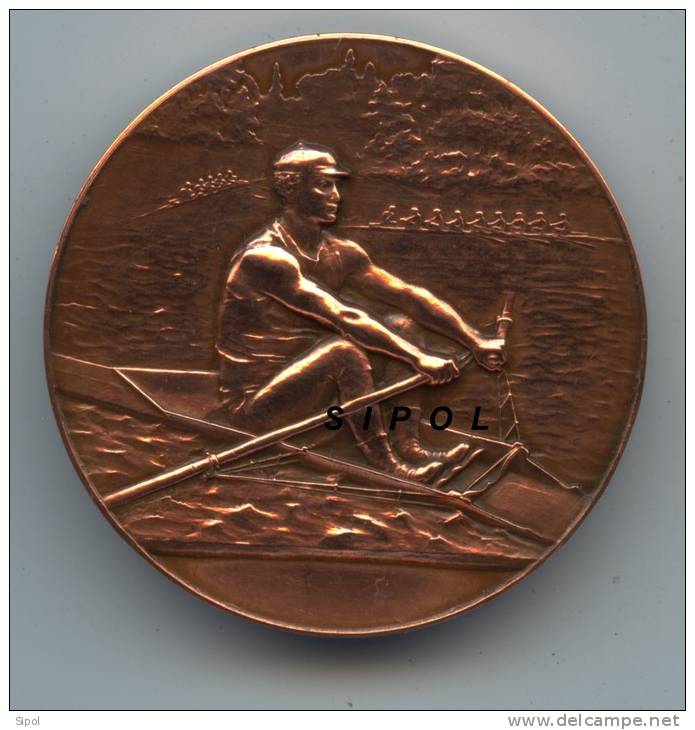 Sport Nautique Dela Meurthe - Médaille De Bronze Non Signée Début 1900 Dans Son Ecrin D Origine - Remo