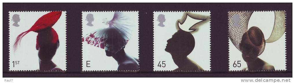 GRAND-BRETAGNE 2001 - Mode, Chapeaux - 4v Neufs// Mnh - Unused Stamps