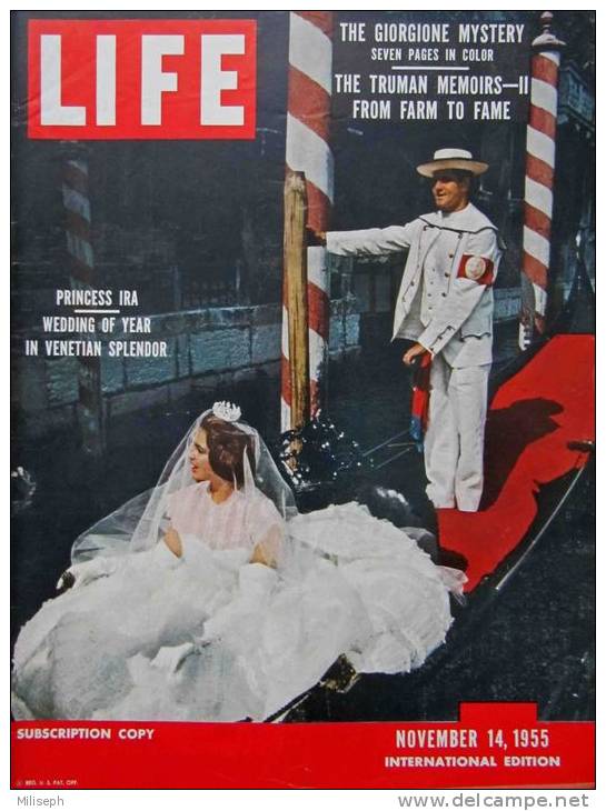 Magazine LIFE - NOVEMBER 14 , 1955 - INTER. ED. - THE TRUMAN MEMOIRS -  Peintre Giorgione  (3035) - Nouvelles/ Affaires Courantes