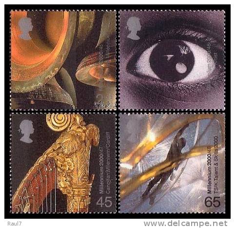 GRAND-BRETAGNE - 2000 Millénium 12 - Son Et Vision - 4v Neufs// Mnh - Unused Stamps