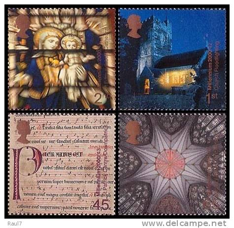 GRAND-BRETAGNE - 2000 Millénium 11 - Esprit Et Foi, Noël - 4v Neufs// Mnh - Unused Stamps