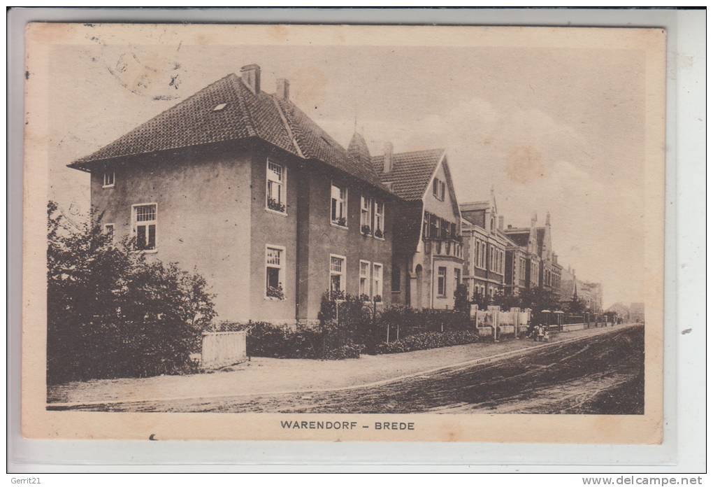 4410 WARENDORF - BREDE, Strassenansicht 1933 - Warendorf
