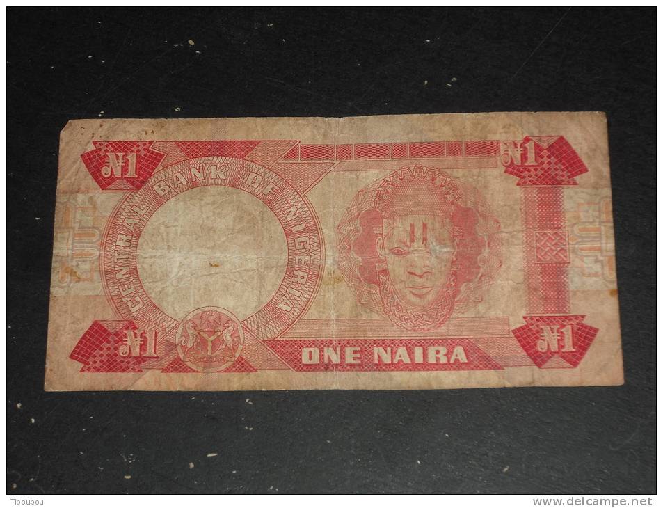 NIGERIA - BILLET DE BANQUE CENTRAL BANK - ONE NAIRA - - Nigeria