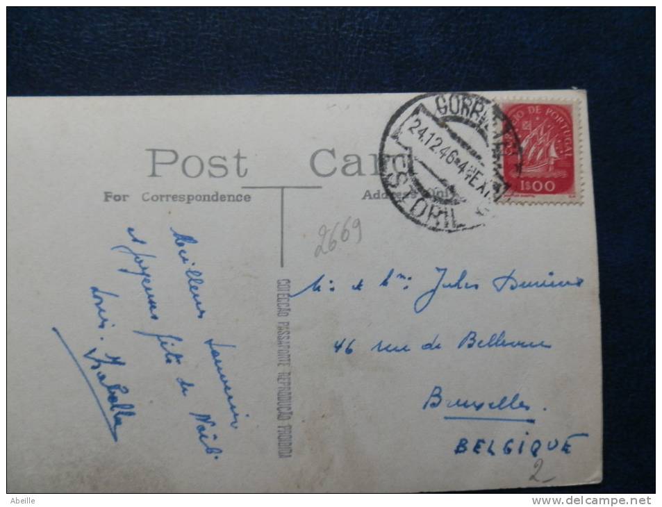 A2669  CP. POUR LA BELG  1946 - Storia Postale