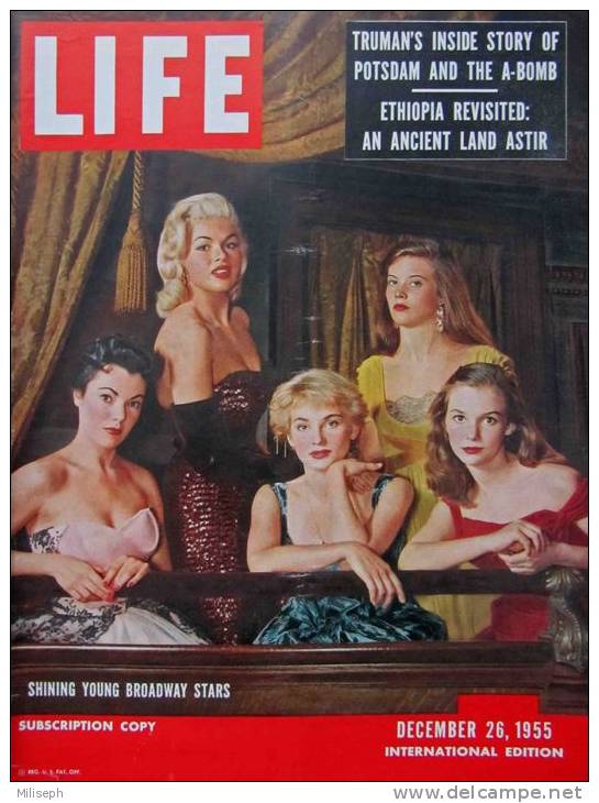 Magazine LIFE - DECEMBER 26 , 1955 - INTER. ED. - THE TRUMAN MEMOIRS - L'ÉTHIOPIE, 20 Ans APRÈS  -  RENAULT  (3037 - Novità/ Affari In Corso