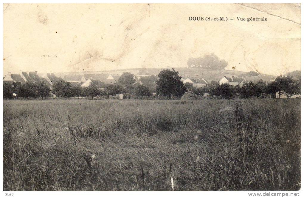 Lot 2 CPA - Doue (77) - Route De Saint Cyr + Vue Générale - Autres & Non Classés