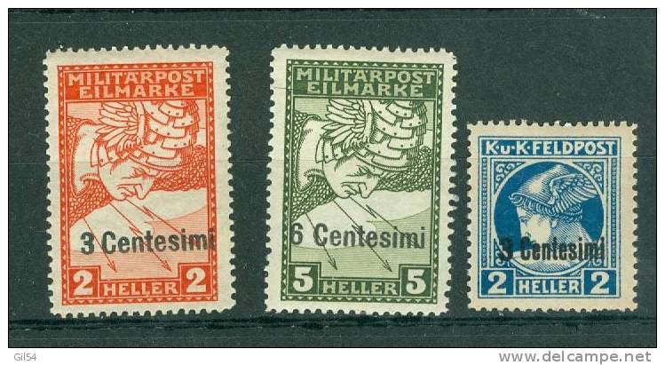 Occupation Austro Hongroise En 1918 - Yvert N° 21/23* ( Charnière) - Az8502 - Oest. Besetzung