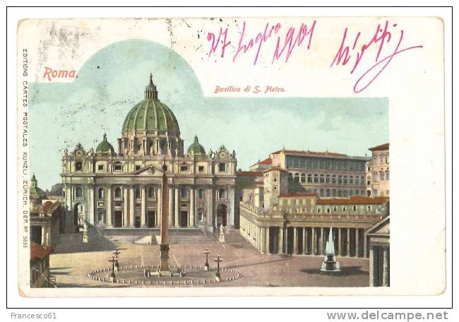 $3-2532 LAZIO ROMA 1901 VIAGGIATA - San Pietro