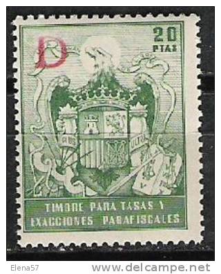 7-FISCAL NUEVO ** FRANCO  EXACCIONES  PARAFISCALES  SPAIN REVENUE FISCAUX CINDERELLA STEMPELMARKEN - Revenue Stamps