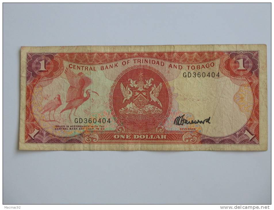 One 1 Dollar - Central Bank Of Trinidad And Tobago. - Trinité & Tobago