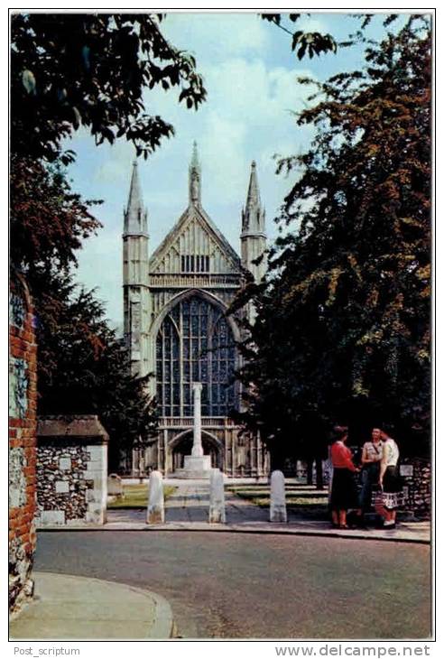 Royaume-Uni - Angleterre - Winchester Cathedral - 2 Cards - Winchester