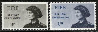 EIRE 1968 C. Markiewicz MNH 206-207 # 838 - Unused Stamps