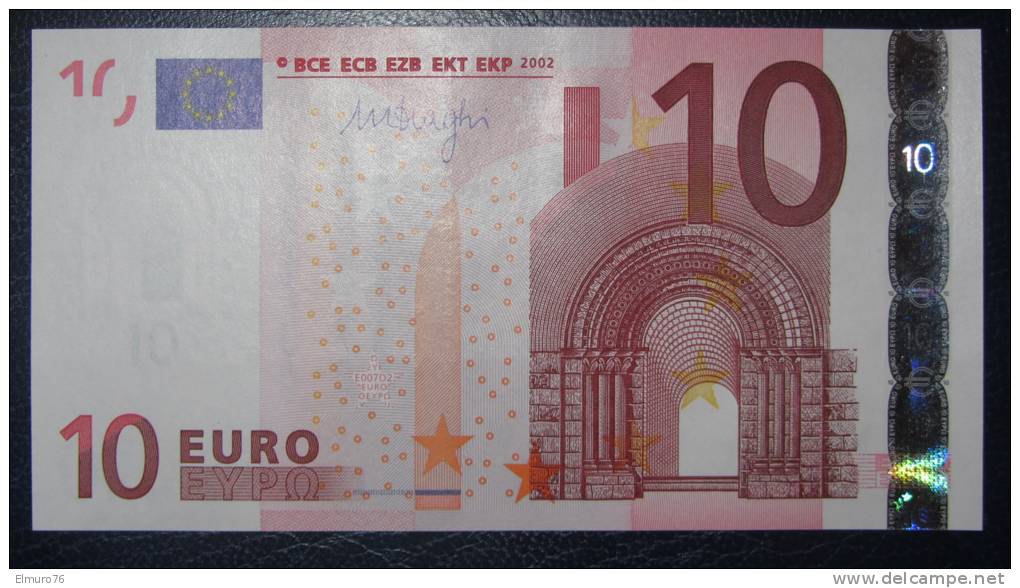 10 EURO E007D3 Germany Draghi Serie X80 Perfect UNC - 10 Euro