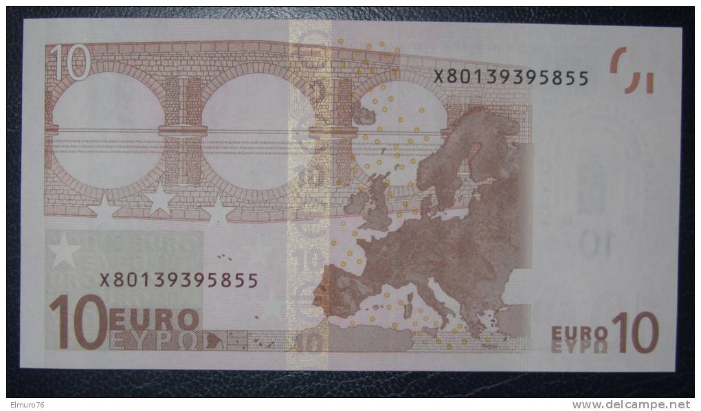 10 EURO E007D3 Germany Draghi Serie X80 Perfect UNC - 10 Euro