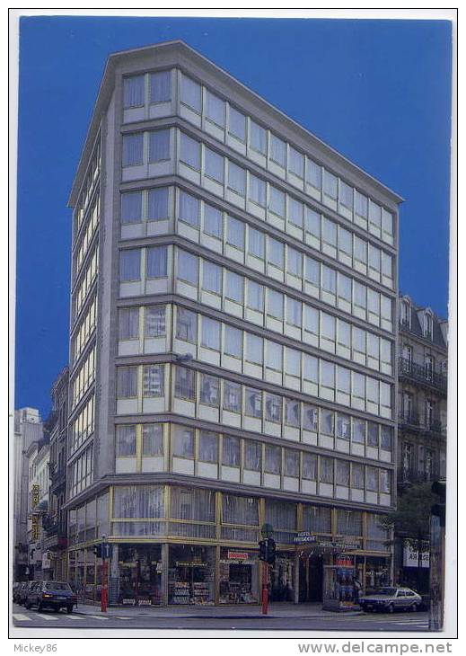 Belgique--BRUXELLES--Hotel Président Nord ,Bd Adolphe Max,107---1000--Bruxelles-(voitures)-carte Publicitaire éd Démol - Pubs, Hotels, Restaurants