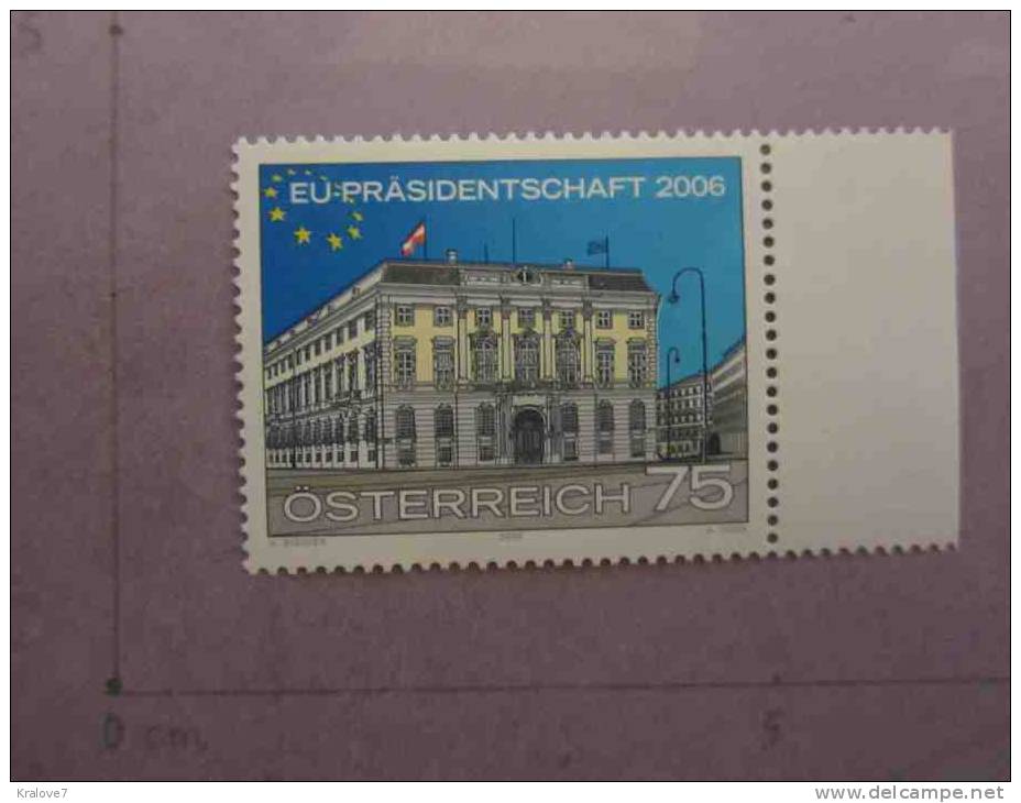 AUTRICHE 2006 NEUF 1 TIMBRES PRESIDENCE UE ARCHITECTURE AUSTRIA EUROPE 1 MNH STAMPS - Institutions Européennes