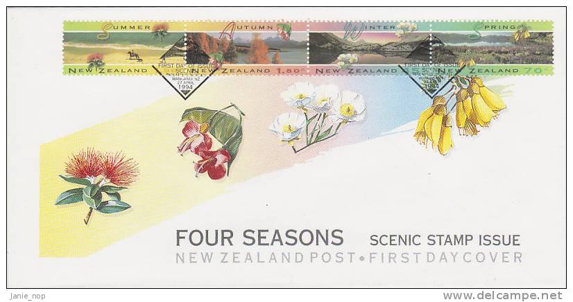 New Zealand 1994 Four Seasons FDC - FDC