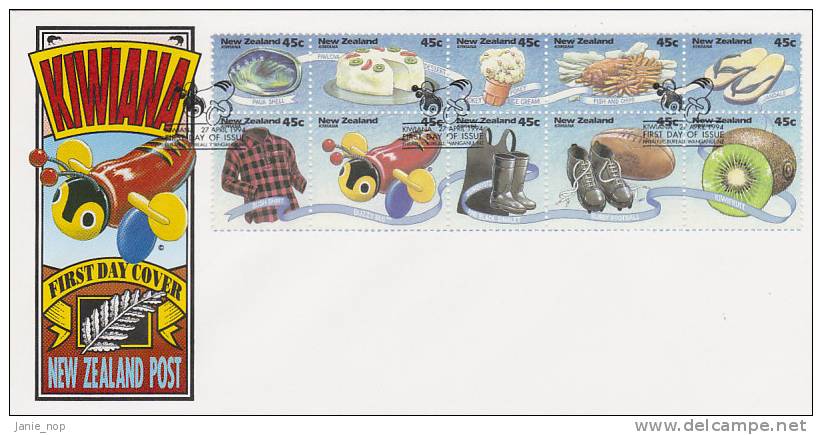 New Zealand 1994 Kiwiana FDC - FDC