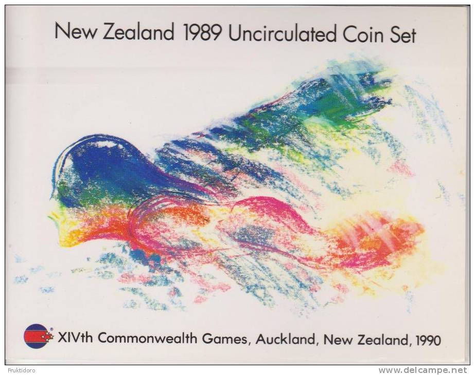 Coin New Zealand 1989 Uncirculated Set - XIV Commonwealth Games - Auckland 1990 - Nouvelle-Zélande