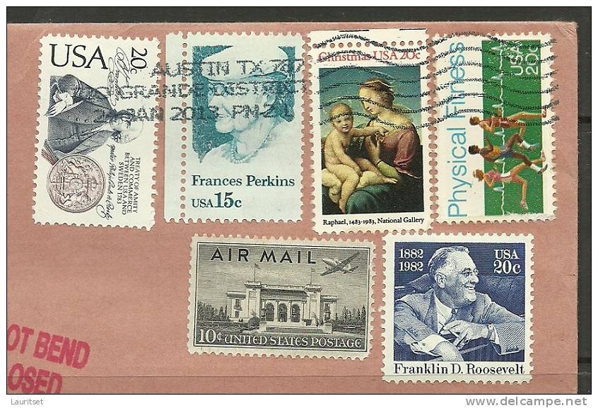 USA Cover With Several Stamps Sent To ESTONIA Estland Estonie 2013 - 2011-...