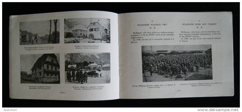 Guerre 14/18 L'ALSACE ET LA LORRAINE VEULENT RESTER FRANCAISES 1917 - Alsace