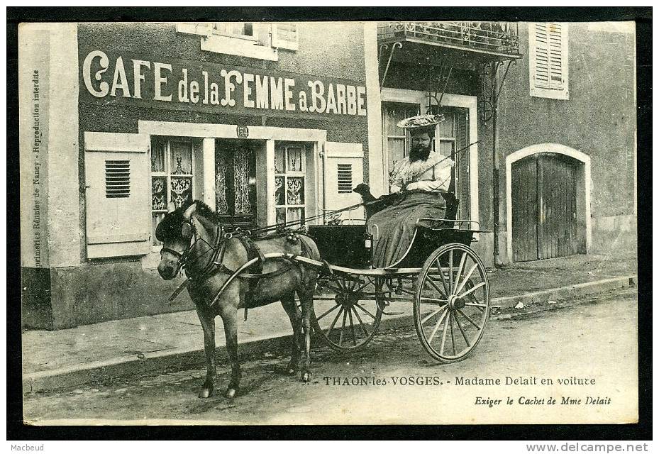 Madame DELAIT En Voiture - FEMME À BARBE - GROS PLAN ANIMÉ - Sonstige & Ohne Zuordnung