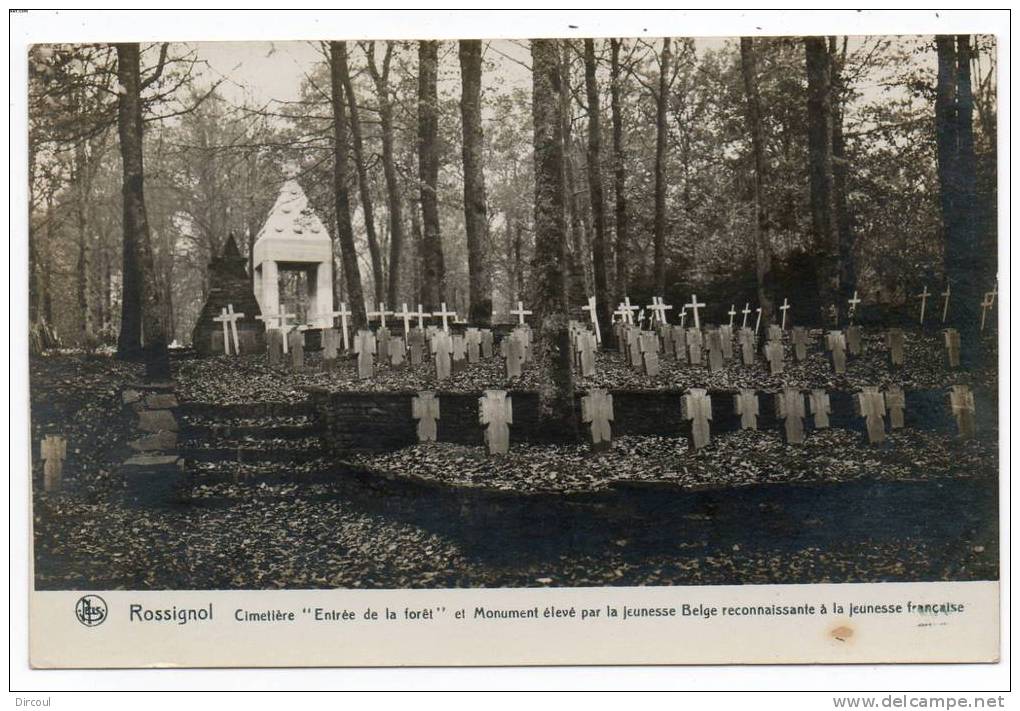 23434  -   Rossignol  Cimetière  Entrée De La  Forêt - Carte  Photo - Tintigny