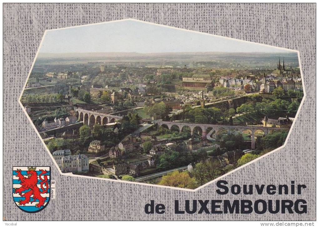 Cp , LUXEMBOURG , Panorama De La Ville Haute - Luxembourg - Ville