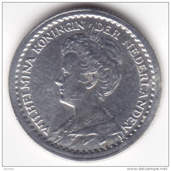 Nederland   10  Cent   Wilhelmina  1916  / Argent    (2159) - 25 Centavos