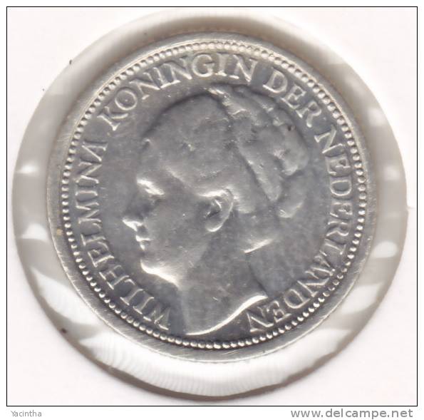 Nederland   10  Cent   Wilhelmina  1937  / Argent    (2160) - 25 Centavos