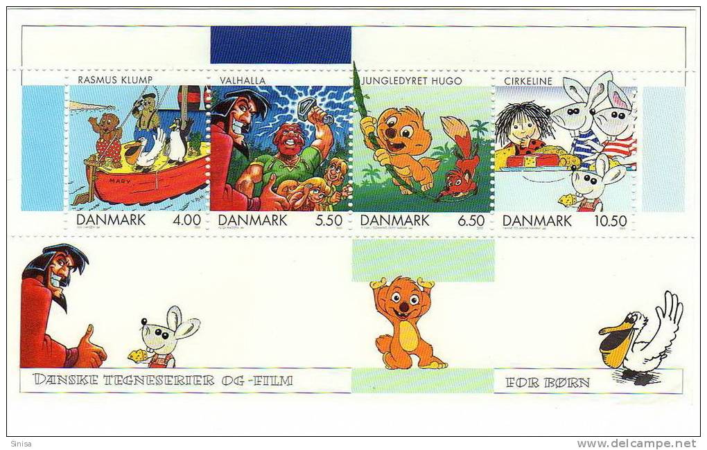 Denmark / S/S / Film / Cartoons - Unused Stamps