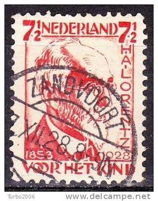 1928 Kinderzegels 7½ + 2½ Ct  Rood NVPH 222 Gestempeld ZANDVOORT - Storia Postale