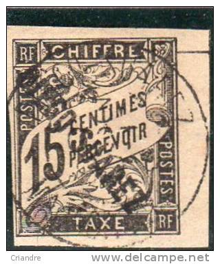 Diego Suarez:1892( Timbres Taxe Des Colonies De 1884 Surchargés) N°9  Oblitéré - Other & Unclassified