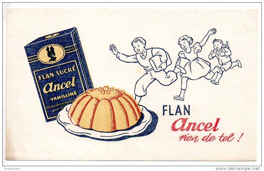 Buvard - Flan Ancel - Sucreries & Gâteaux