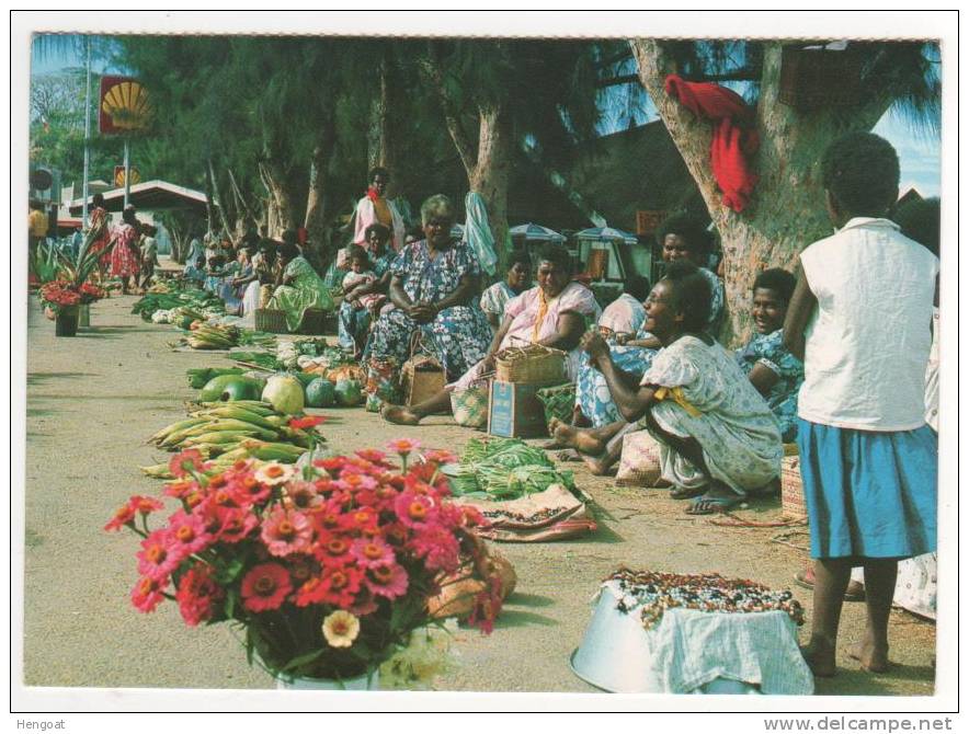 CP , Carte , Postcard Neuve : " Port Vila , New Hebrides , Market Day "" - Vanuatu