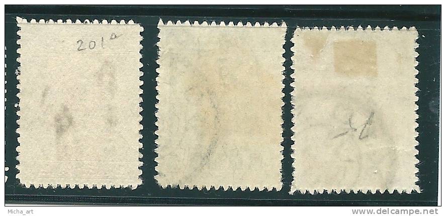 Greece 1912 Greek Administration - Black Overprint Reading Down Lot Used T0088 - Used Stamps