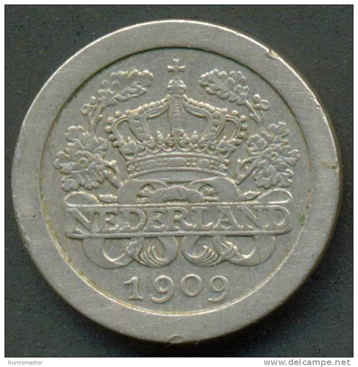 NETHERLANDS , 5 CENT 1909 - 5 Centavos