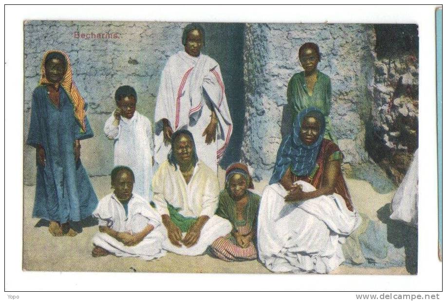 PERSONNAGES, 1900/1920 - Egypte, BECHARINS, Carte Non écrite, Neuve - Personnes