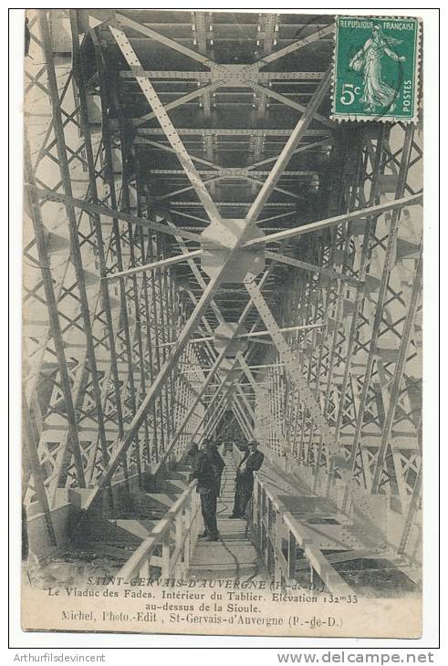 VIADUC DES FADES - INTERIEUR DU TABLIER - ST SAINT GERVAIS AUVERGNE - Saint Gervais D'Auvergne